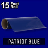 PerfectCut - Craft Vinyl - Permanent Adhesive Vinyl - 15 Foot Roll PATRIOT BLUE
