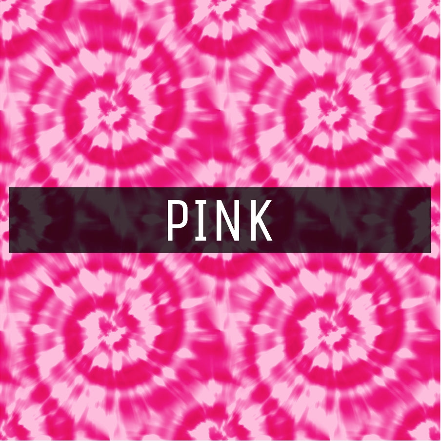 Pink Tie Dye Scrapbook Letters