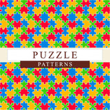 Puzzle Piece - Printed Patterned Adhesive Craft Vinyl