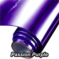 Chrome Permanent Self Adhesive Vinyl Passion Purple 3 Foot Roll