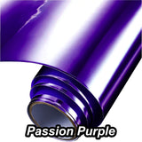 Chrome Permanent Self Adhesive Vinyl Passion Purple 3 Foot Roll