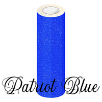 Holographic Glitter Adhesive Permanent Vinyl Patriot Blue 3 Foot Roll