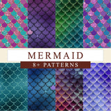 Mermaid - Printed Patterned Adhesive Craft Vinyl