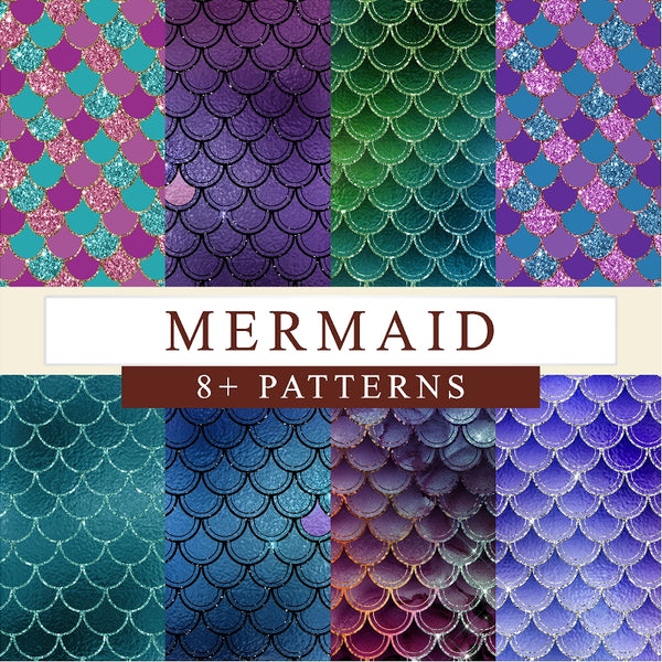 Mermaid - Printed Patterned Adhesive Craft Vinyl