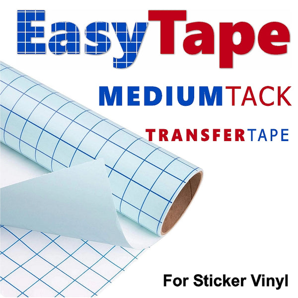 EasyTape - Transfer Tape Medium Tack - Cover Tape for Adhesive Vinyl