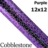Cobblestone Permanent Self-Adhesive Vinyl Purple 12x12