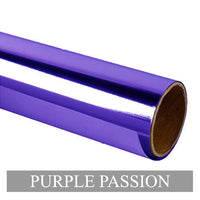 EasyCut Premium Heat Transfer Vinyl 5' Foot Rolls Super Soft Metallic-Purple Passion