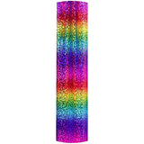 Holographic Pattern Self Adhesive Vinyl Rainbow Sparkle 3' Foot Roll