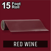 PerfectCut - Craft Vinyl - Permanent Adhesive Vinyl - 15 Foot Roll RED WINE