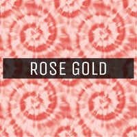 Tie Dye - Printed Patterned Adhesive Craft Vinyl Rose Gold