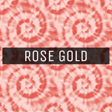 Tie Dye - Printed Patterned Adhesive Craft Vinyl Rose Gold