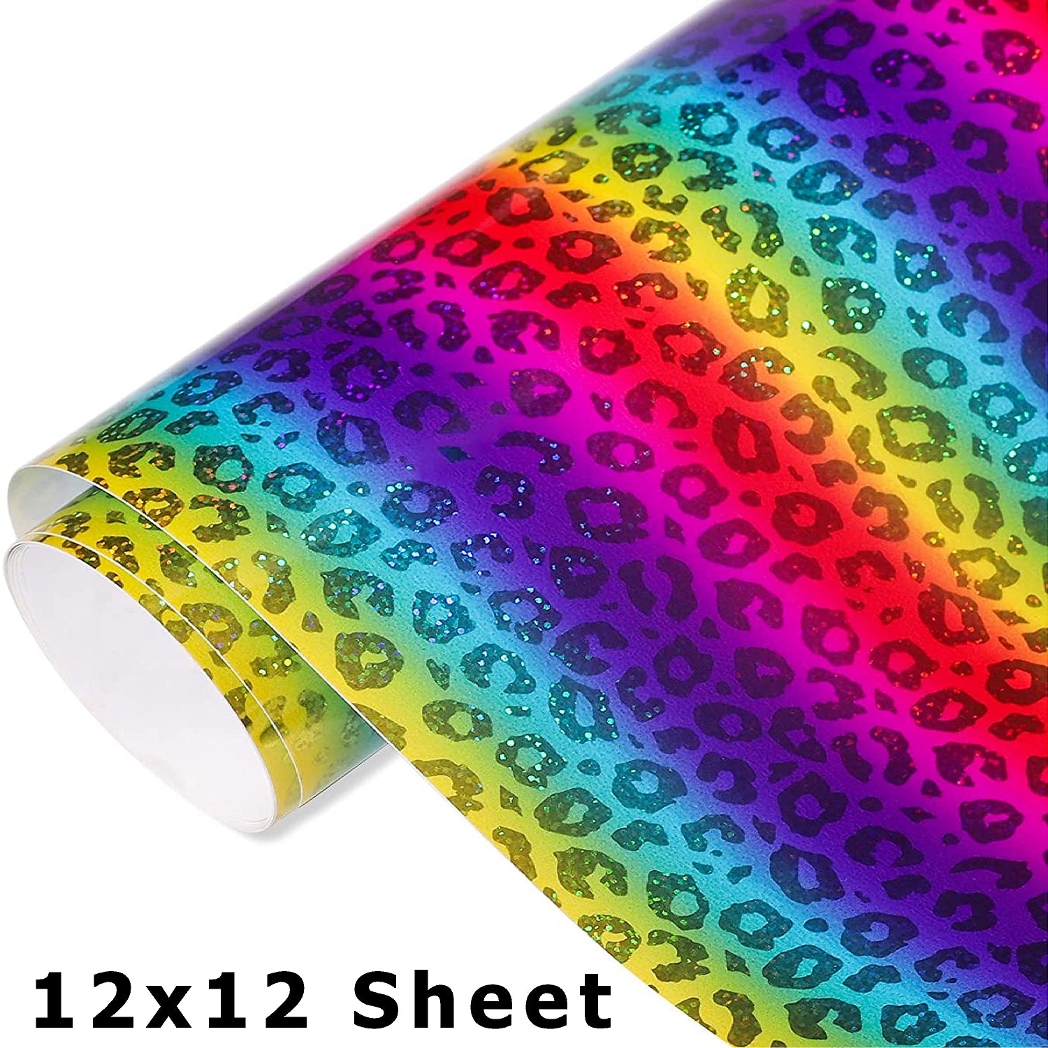  Voyyphixa Holographic Permanent Vinyl Sheets Rainbow