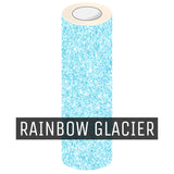 EasyCut Premium Glitter HTV 5' Foot Rolls Rainbow Glacier