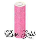 Holographic Glitter Adhesive Permanent Vinyl Rose Gold 3 Foot Roll