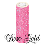 Holographic Vinyl Sparkle Permanent Adhesive Vinyl Rose Gold 3 Foot Roll