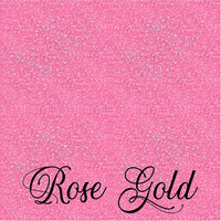 Holographic Glitter Adhesive Permanent Vinyl Rose Gold 12x12
