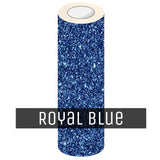 EasyCut Premium Glitter HTV 5' Foot Rolls Royal Blue