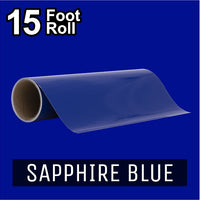 PerfectCut - Craft Vinyl - Permanent Adhesive Vinyl - 15 Foot Roll SAPPHIRE BLUE