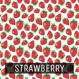 Fruit Pattern - Printed Patterned Adhesive Craft Vinyl Strawberry