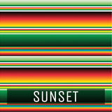 Serape - Printed Patterned Adhesive Craft Vinyl Sunset