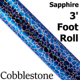 Cobblestone Permanent Self-Adhesive Vinyl Sapphire 3 Foot Roll