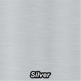 Brushed Aluminum Permanent Self Adhesive Vinyl Silver 12x12