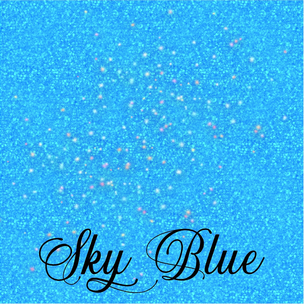 Sky Blue Small Particle Holographic Vinyl Light Blue Holographic