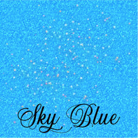 Holographic Vinyl Sparkle Permanent Adhesive Vinyl Sky Blue 12x12