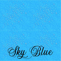 Holographic Glitter Adhesive Permanent Vinyl Sky Blue 12x12