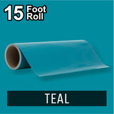 PerfectCut - Craft Vinyl - Permanent Adhesive Vinyl - 15 Foot Roll TEAL