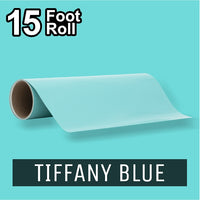 PerfectCut - Craft Vinyl - Permanent Adhesive Vinyl - 15 Foot Roll TIFFANY BLUE