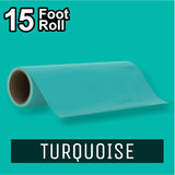 PerfectCut - Craft Vinyl - Permanent Adhesive Vinyl - 15 Foot Roll TURQUOISE