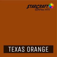 StarCraft SoftFlex HTV 12x12 Sheets Texas Orange 12"x12" Sheet