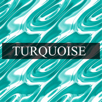 Holographic Waves -Printed Patterned Adhesive Craft Vinyl TURQUOISE