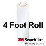 3M™ Scotchlite Reflective Vinyl Graphic Film White 12 inch X 4 foot ROLL