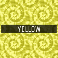Tie Dye - Printed Patterned Adhesive Craft Vinyl Yellow