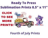 Fourth Of July - Ready to Press Sublimation Transfer
